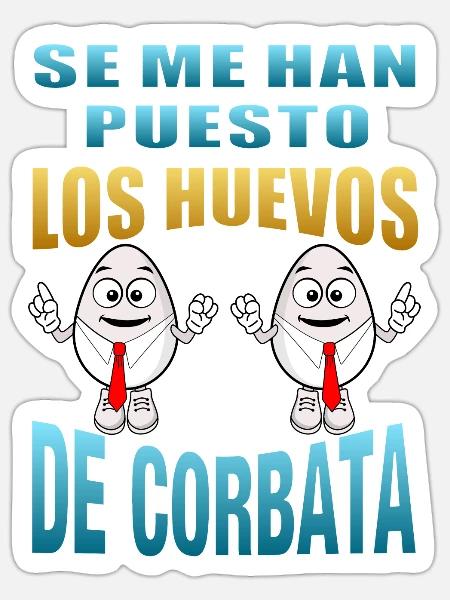 Ich habe die Krawattenknäuel - Sticker Größe S (10 x 10 cm) - Mattweiß