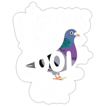 Taube Tauben Tier Vogel - Sticker Größe S (10 x 10 cm) - Mattweiß - Vorne