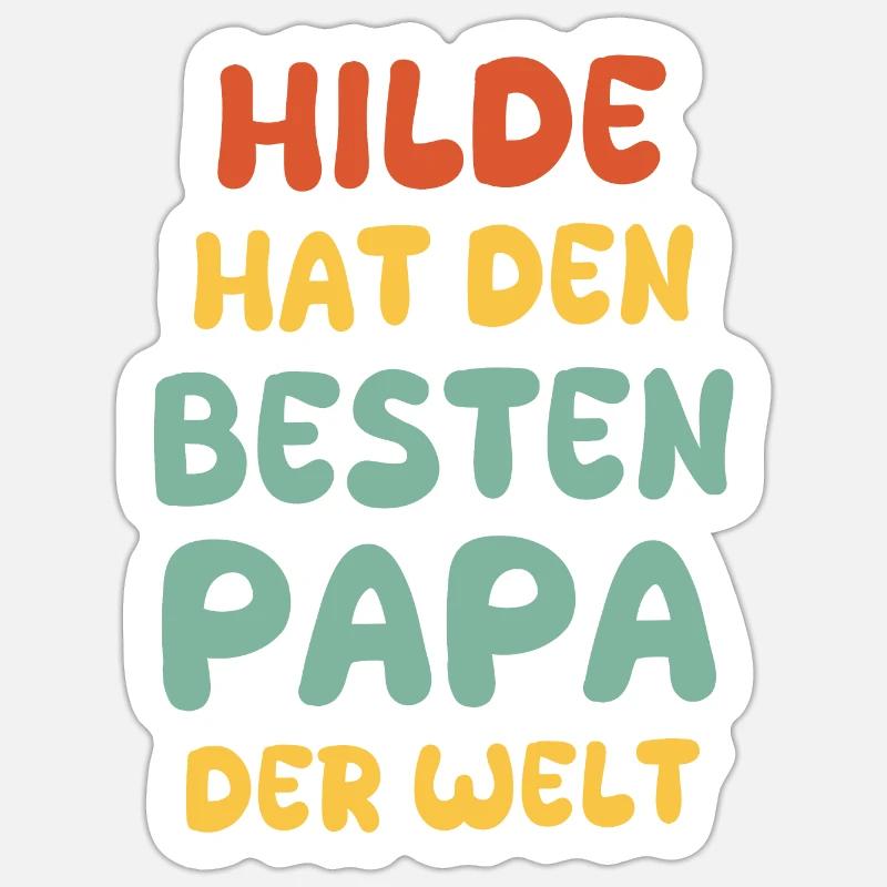 Bébé Hilde - Sticker taille S (10 x 10 cm) - blanc mat