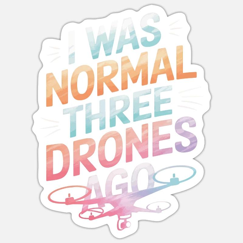 Drones Pilot Quadcopter Drone Sticker size S (10 x 10 cm)