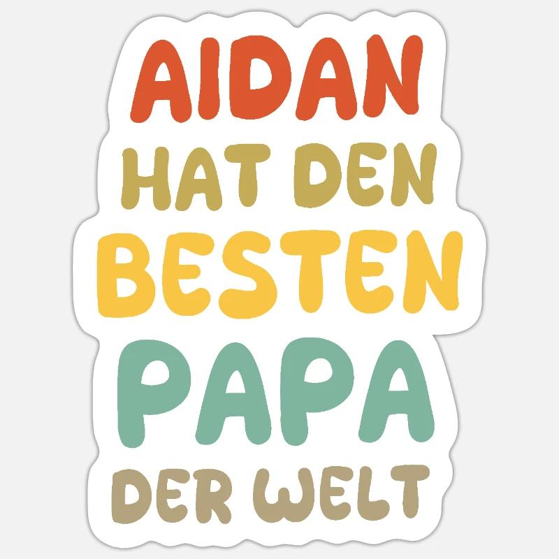 Bébé Aidan - Sticker taille S (10 x 10 cm) - blanc mat