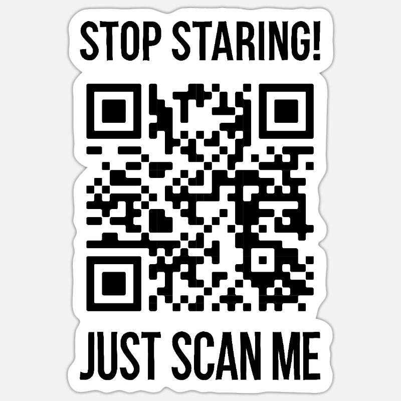 Scan Me QR Code: Choose Kindness Every Day Sticker size S (10 x 10 cm)