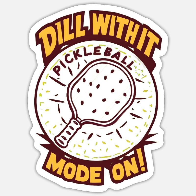 Dill With It - Sticker Größe S (10 x 10 cm) - Mattweiß