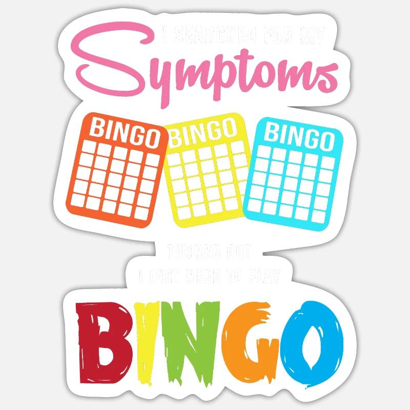 Bingo - Sticker taille S (10 x 10 cm) - blanc mat
