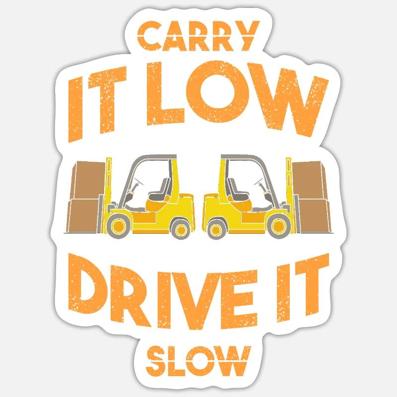Gabelstaplerfahrer Sticker Größe S (10 x 10 cm)