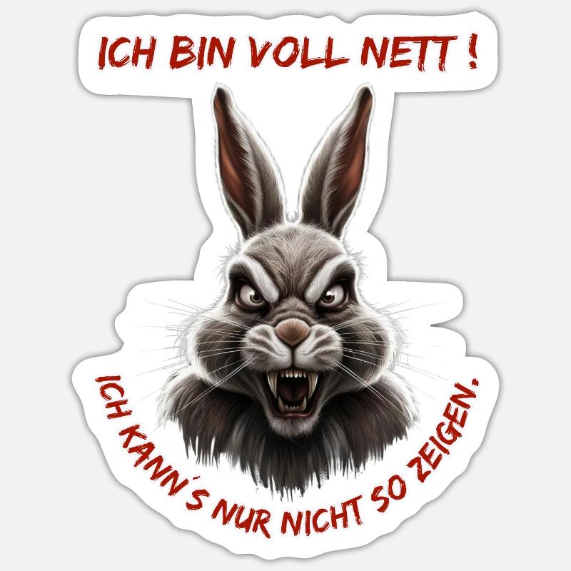 Je suis vraiment sympa. Je ne peux tout simplement pas le montrer comme ça. Sticker taille S (10 x 10 cm)