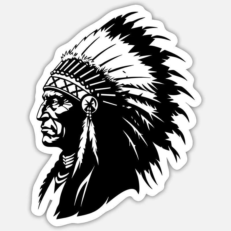 Chef indien Sticker taille S (10 x 10 cm)