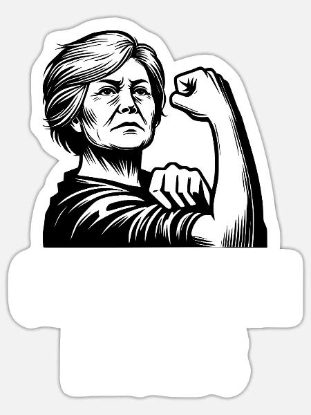 Omas gegen rechts - Sticker Größe S (10 x 10 cm) - Mattweiß