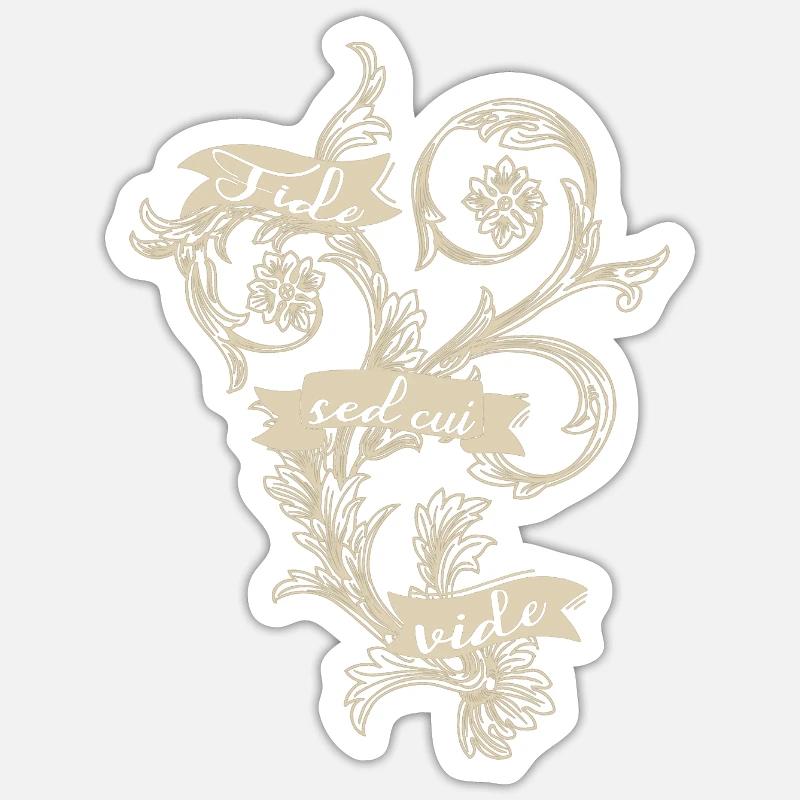 Fide - Sticker Größe S (10 x 10 cm) - Mattweiß