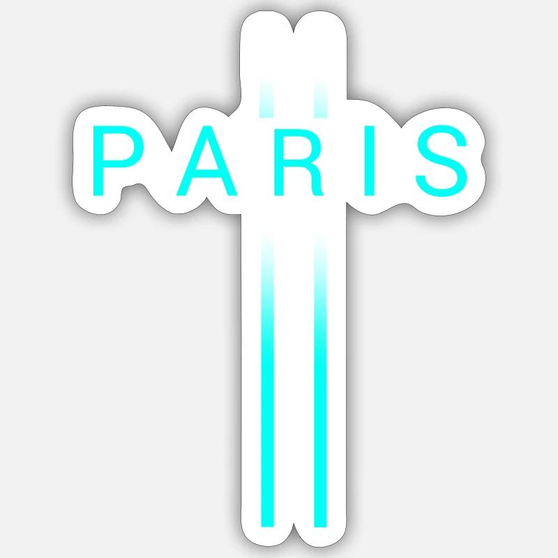 Paris - Sticker Größe S (10 x 10 cm) - Mattweiß