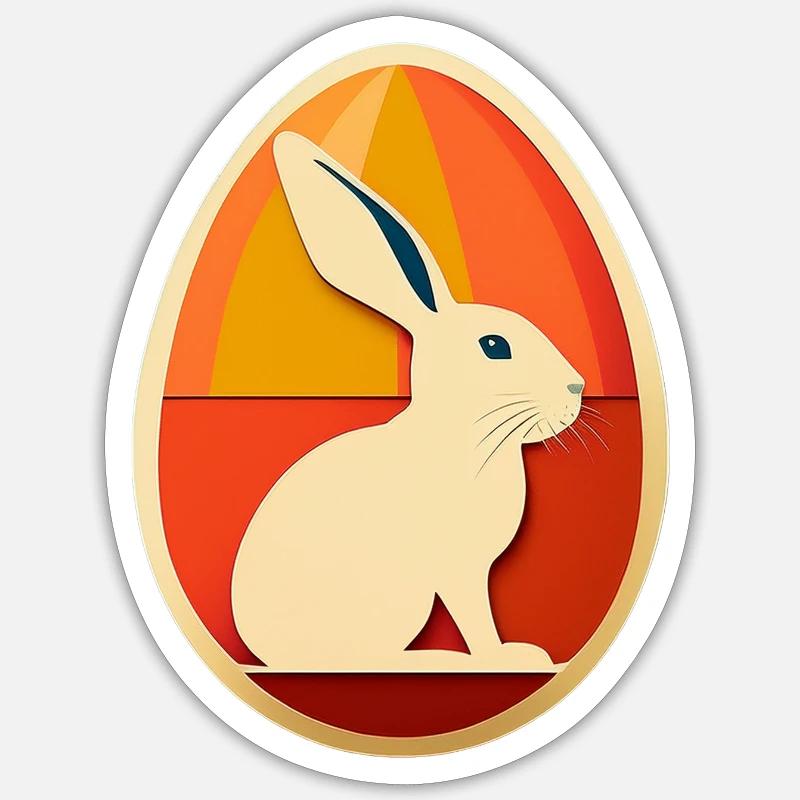 Easter Egg Design No.14 Sticker size S (10 x 10 cm)