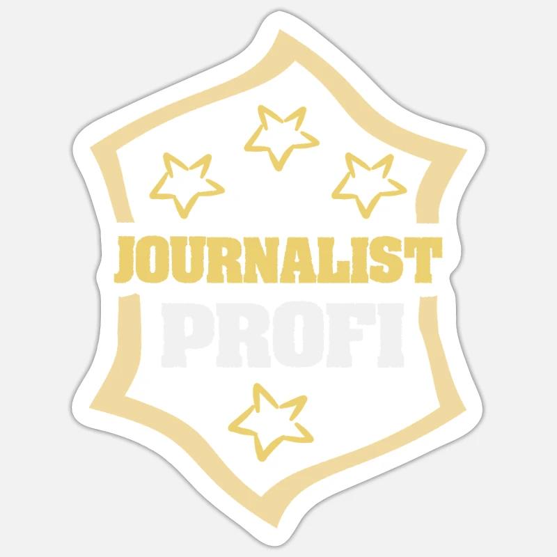 Journalist als Beruf Sticker Größe S (10 x 10 cm)