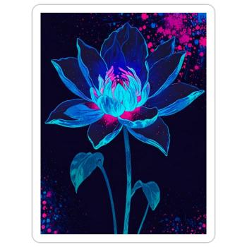 Flourish in the Void - Sticker size S (10 x 10 cm) - white matte - Front