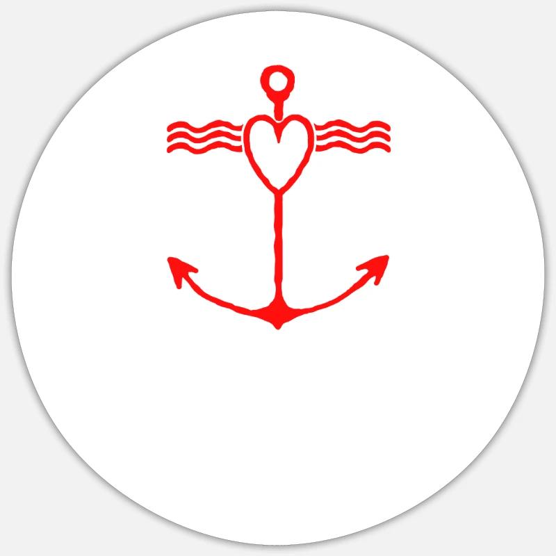 Project Moin Anker - Sticker size S (10 x 10 cm) - white matte