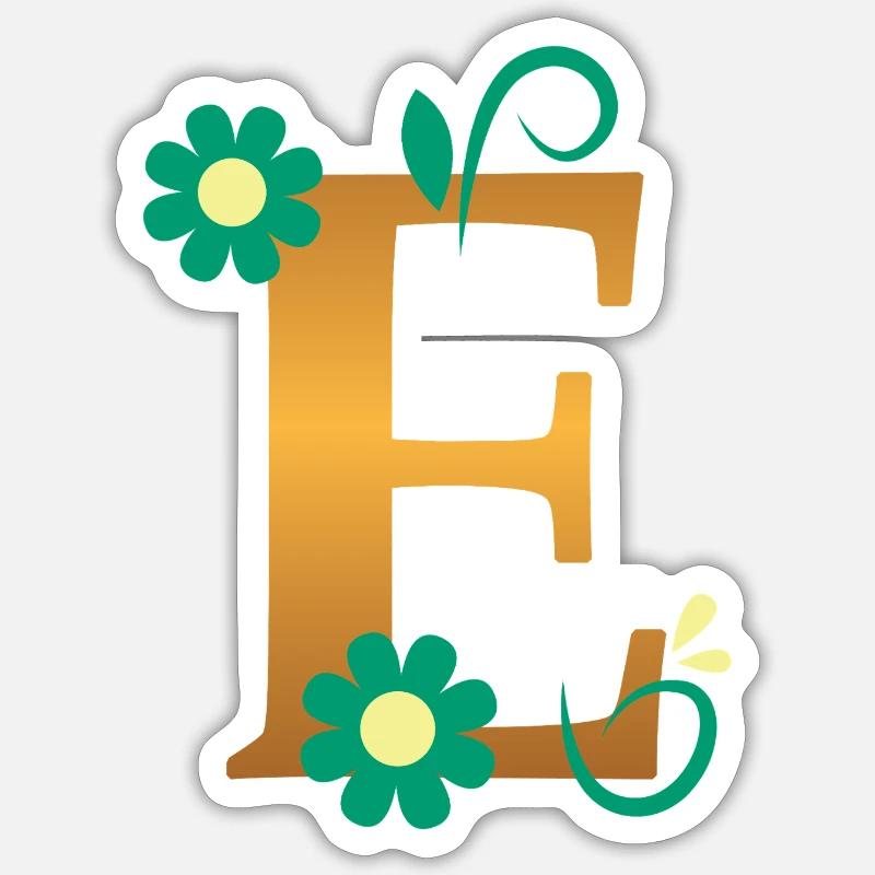 E - Sticker taille S (10 x 10 cm) - blanc mat