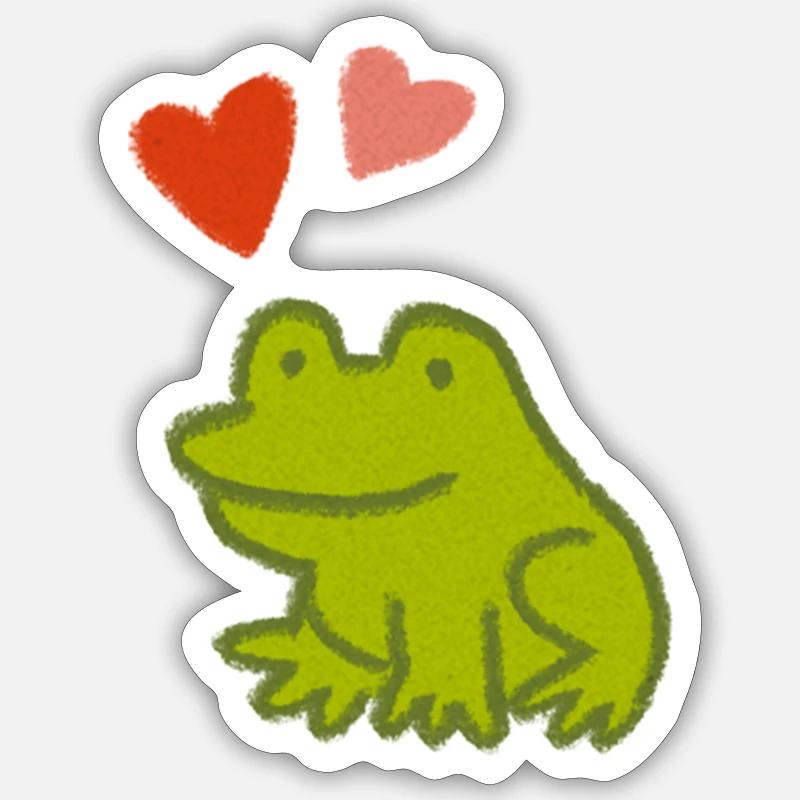 Mutfrosch 2 Sticker Größe S (10 x 10 cm)