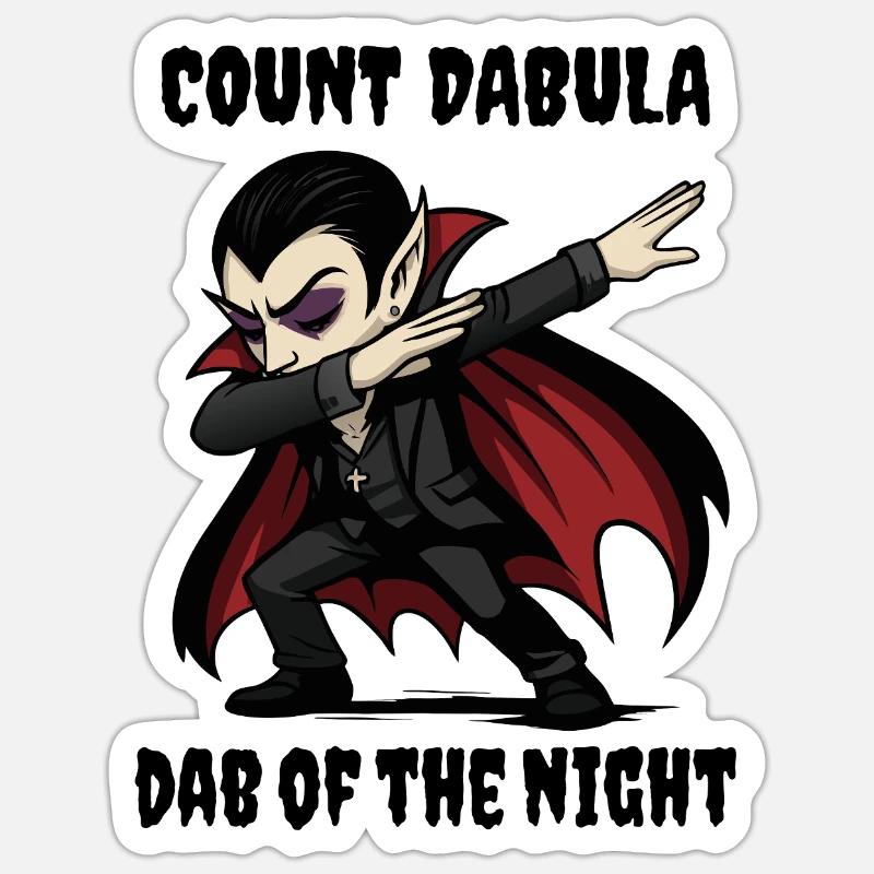 Count Dabula dabs through the night Sticker size S (10 x 10 cm)