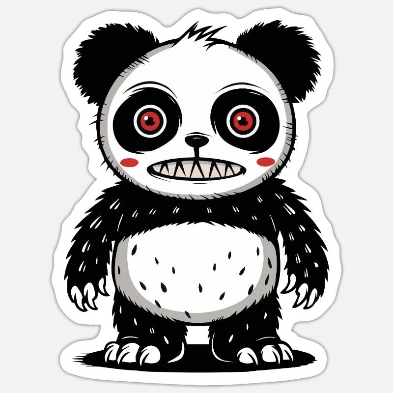 Panda bär Sticker Größe S (10 x 10 cm)