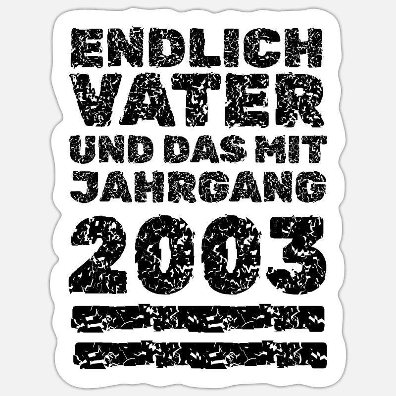 2003 Sticker Größe S (10 x 10 cm)