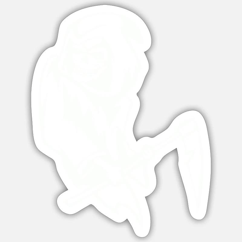 sensemann - Sticker Größe S (10 x 10 cm) - Mattweiß