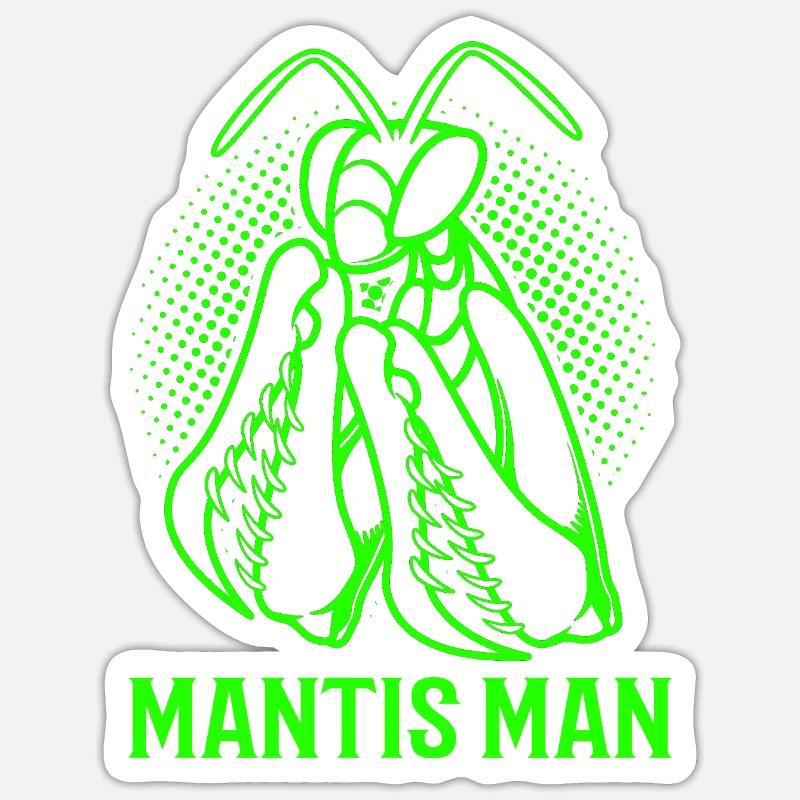 Mantis Gottesanbeter Gottesanbeterin Sticker Größe S (10 x 10 cm)