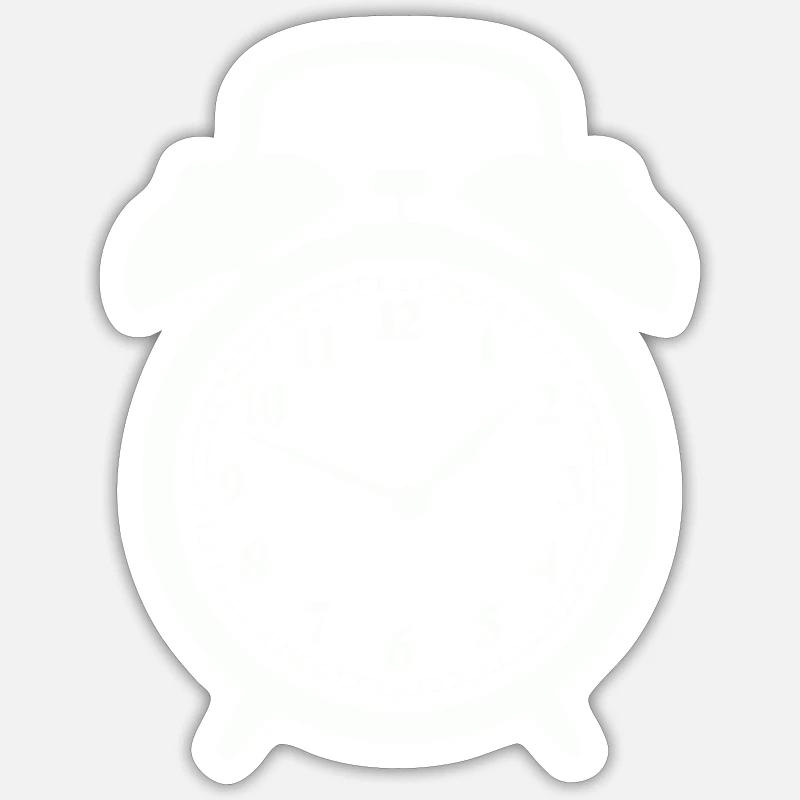 alarm clock Sticker size S (10 x 10 cm)