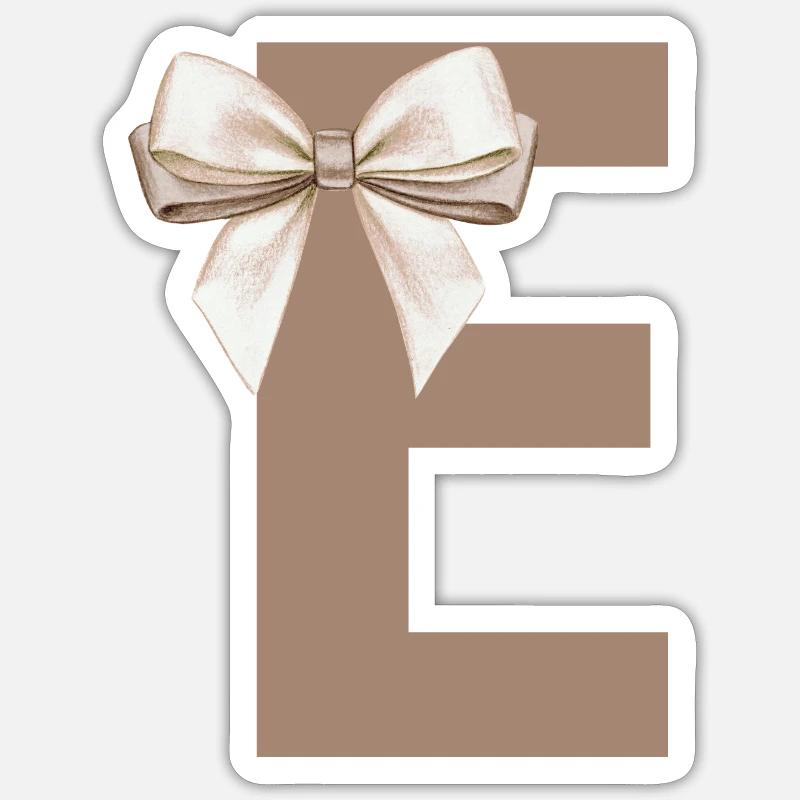 Buchstabe E Knoten Sticker Größe S (10 x 10 cm)