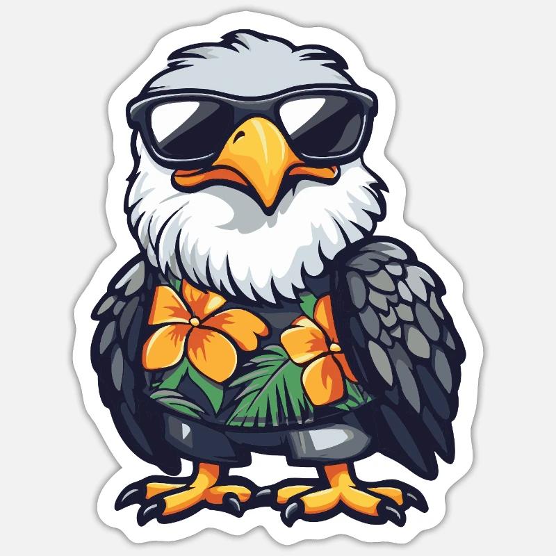 Eagle Comic Vacances Sticker taille S (10 x 10 cm)