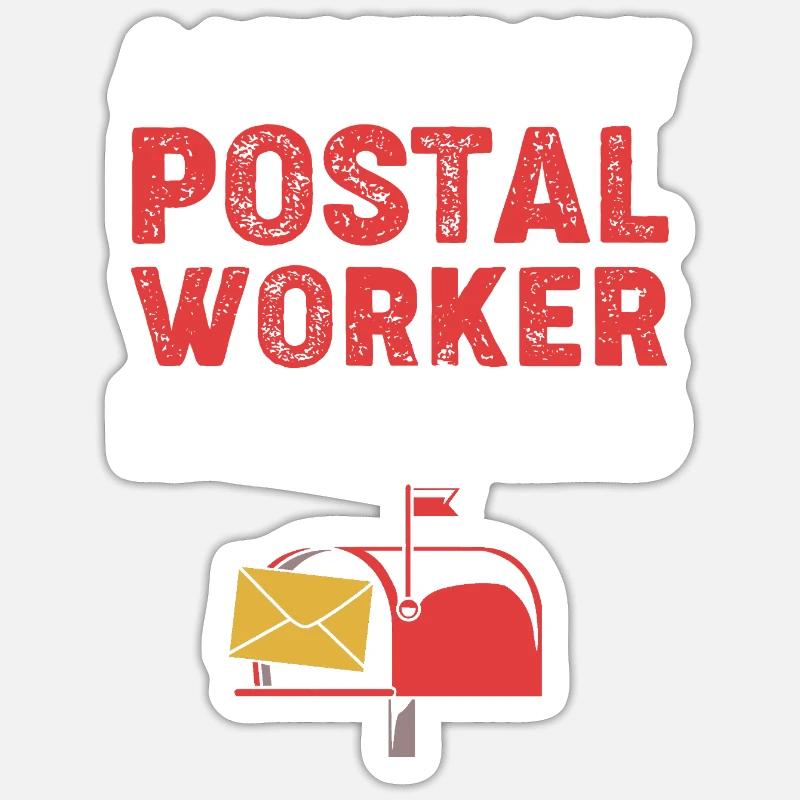 Post Postmark - Sticker size S (10 x 10 cm) - white matte