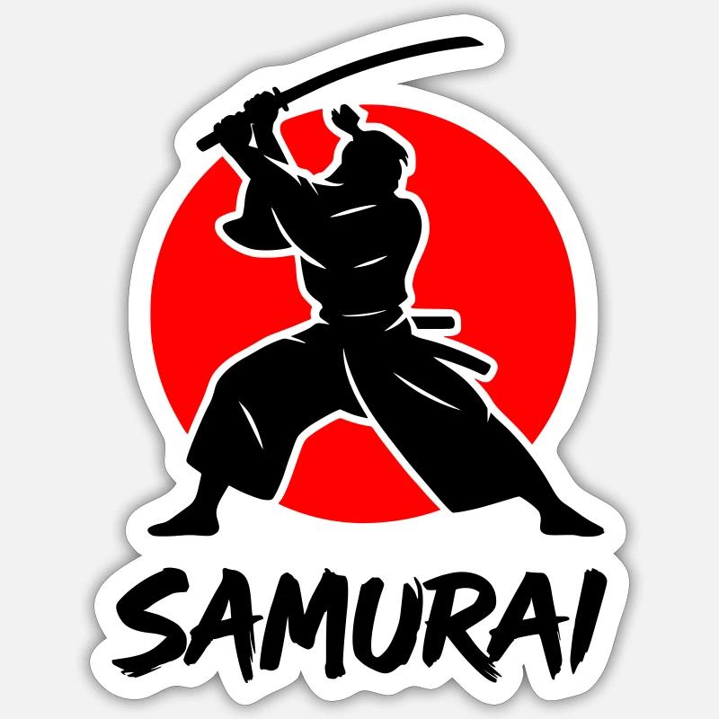 Samurai Sticker size S (10 x 10 cm)