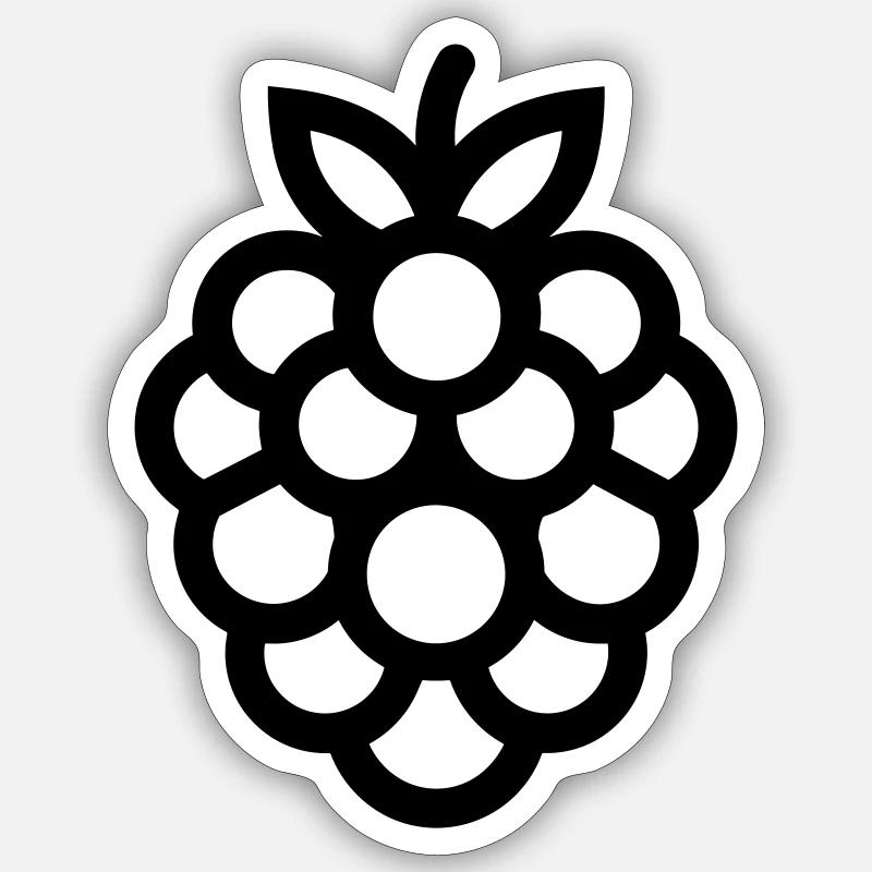 Mûre Sticker taille S (10 x 10 cm)