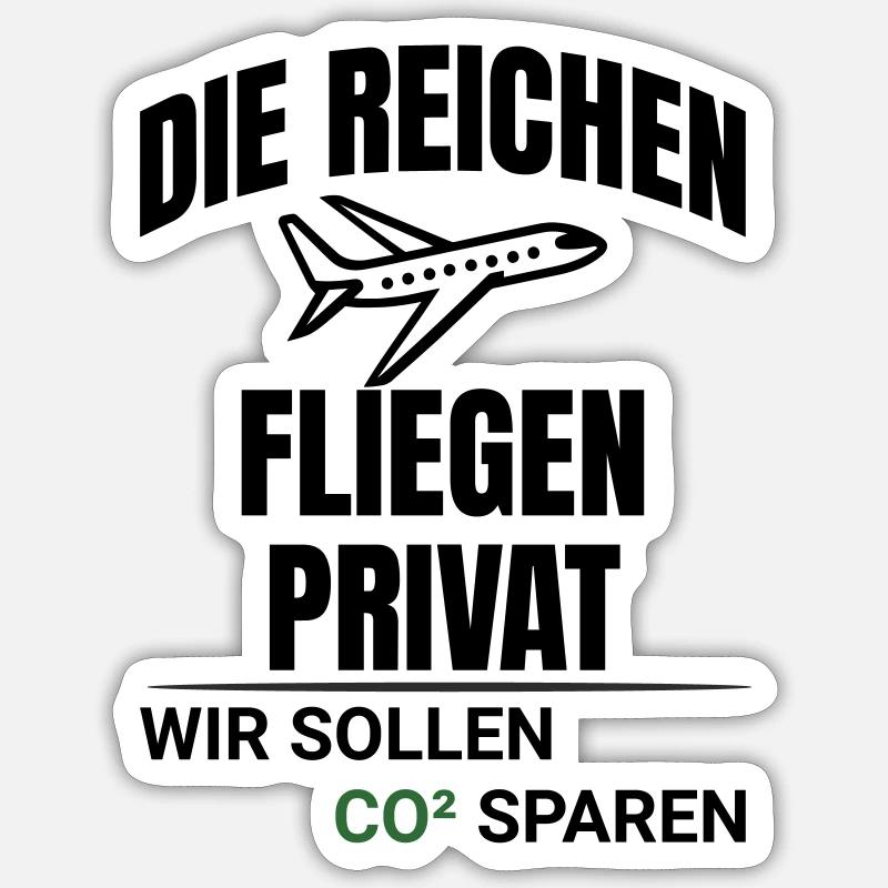 Abstract CO2 Climate Protection Design Sticker size S (10 x 10 cm)