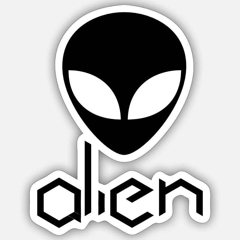 alien Sticker Größe S (10 x 10 cm)