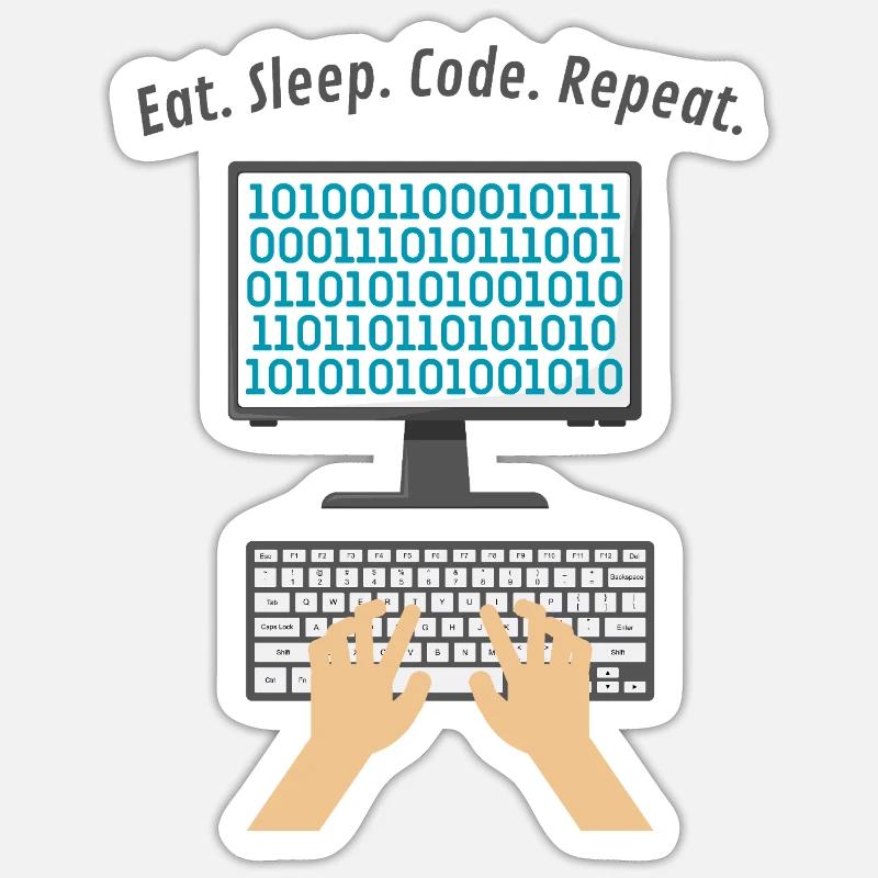 Produits programmeurs Sticker taille S (10 x 10 cm)