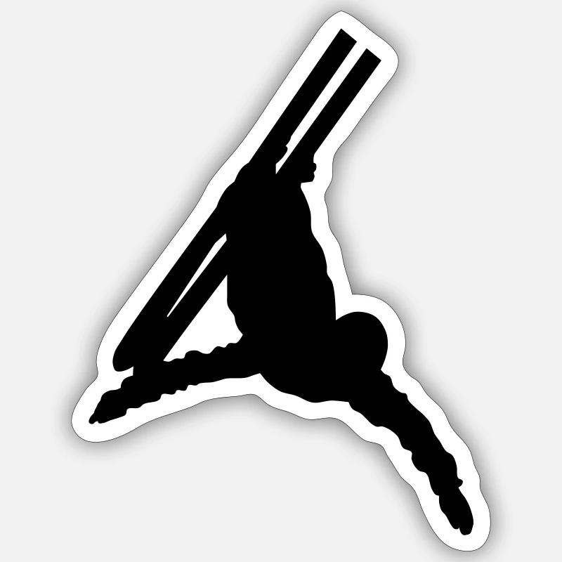 Ski acrobatics Sticker size S (10 x 10 cm)