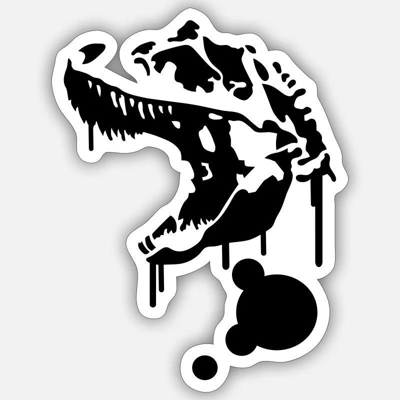 Dinosaur - Sticker size S (10 x 10 cm) - white matte
