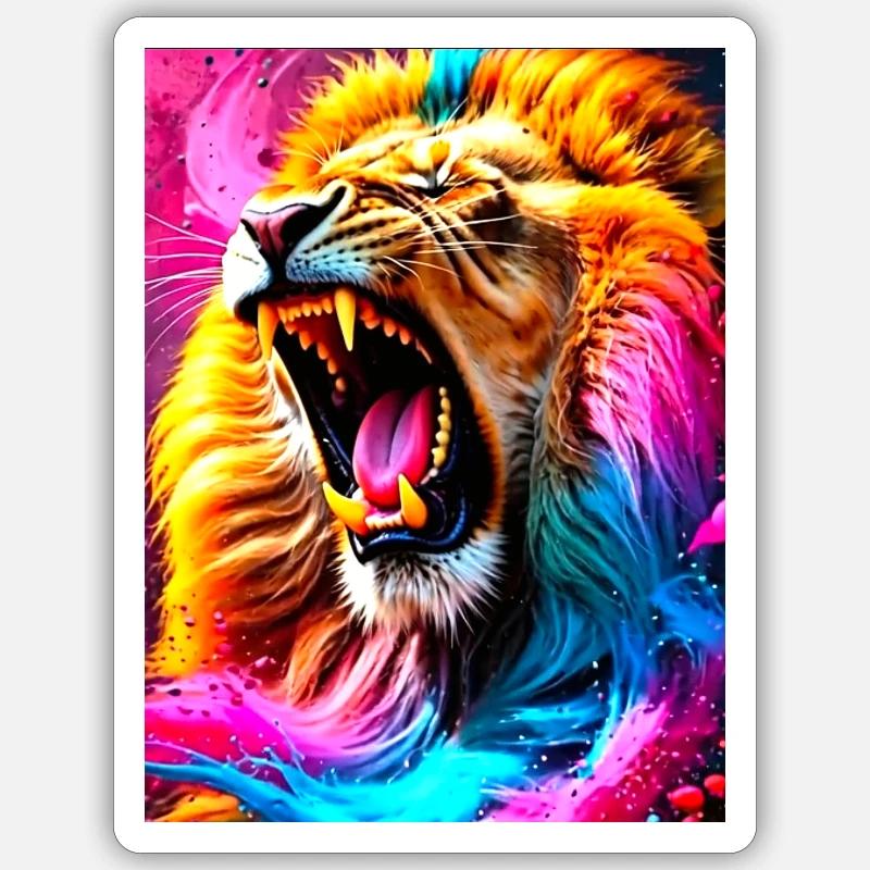 Inner Roar - Sticker size S (10 x 10 cm) - white matte