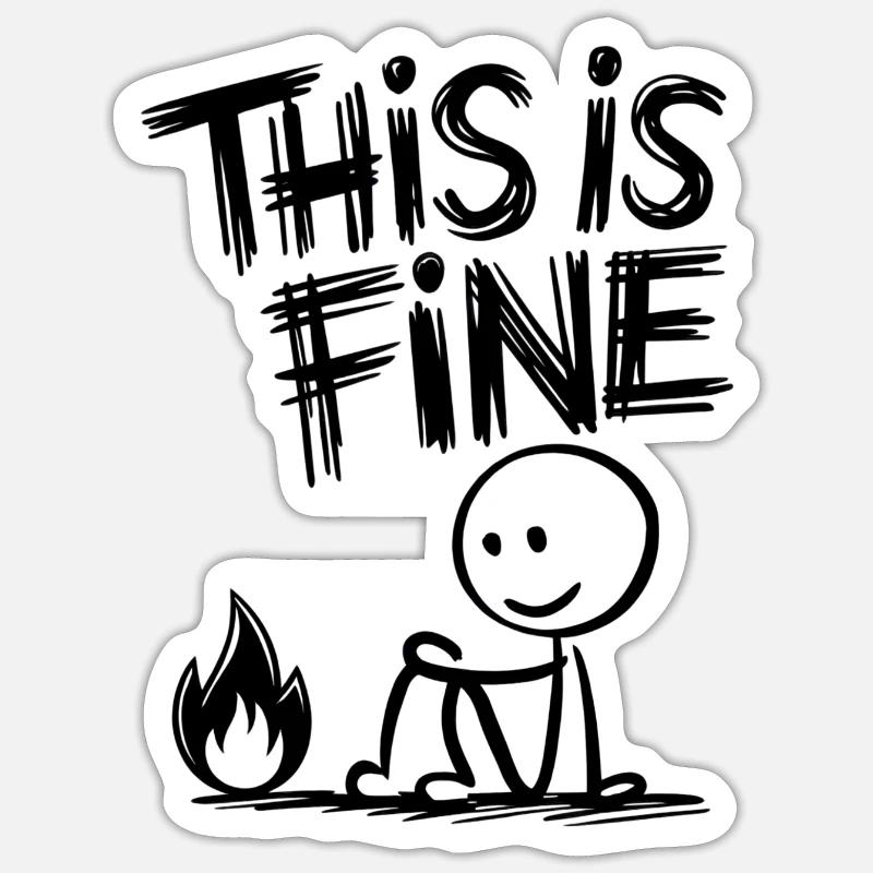 Sarcastic Doodle Sticker size S (10 x 10 cm)