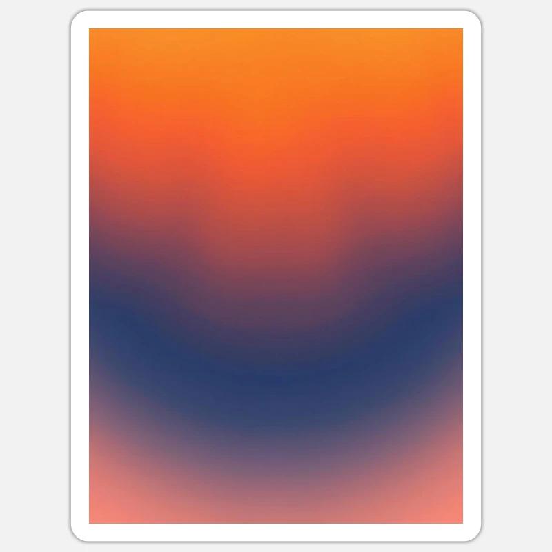 Midnight Ember Gradient Sticker size S (10 x 10 cm)