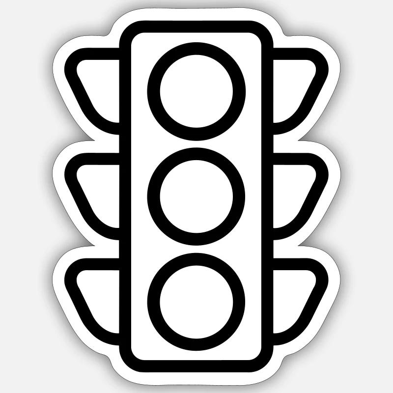 Traffic light Sticker size S (10 x 10 cm)