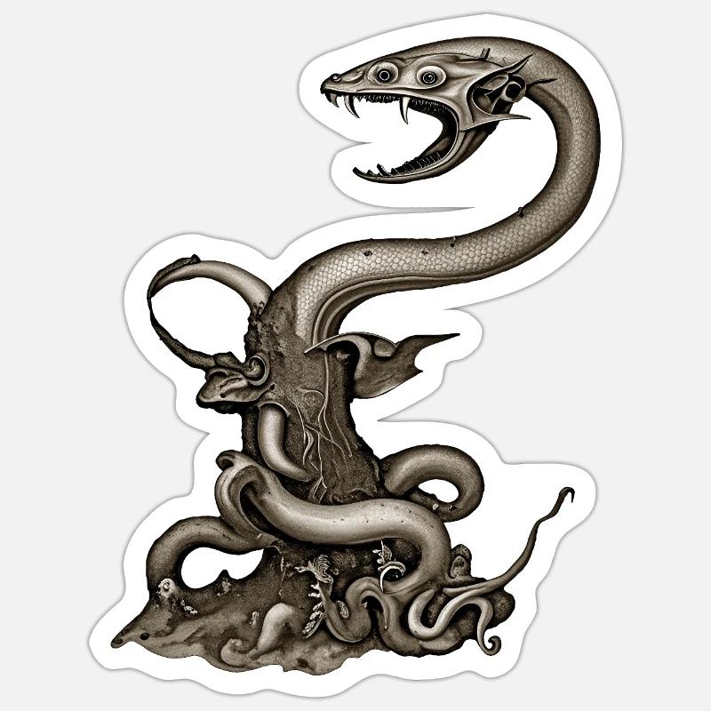 BUG #12 – dunkle Hölle - Sticker Größe S (10 x 10 cm) - Mattweiß