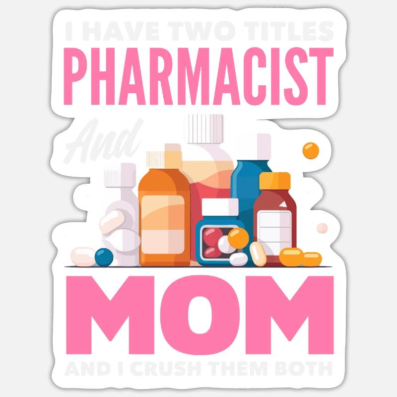 Apotheker Pharmazeutisch-technischer - Sticker Größe S (10 x 10 cm) - Mattweiß