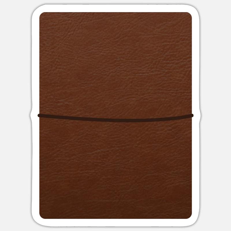 Leather Journal Sticker size S (10 x 10 cm)