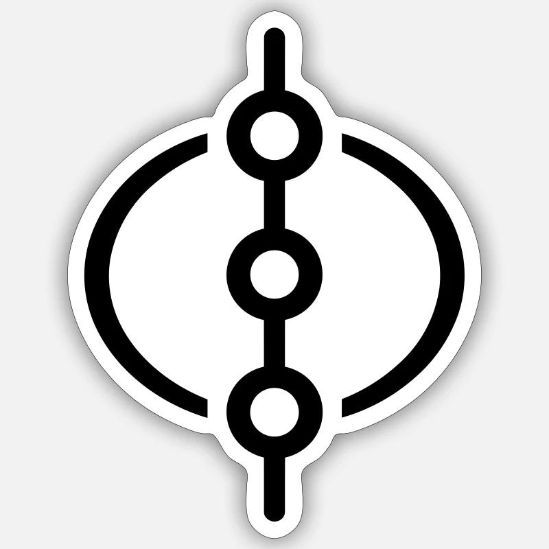 gravité Sticker taille S (10 x 10 cm)