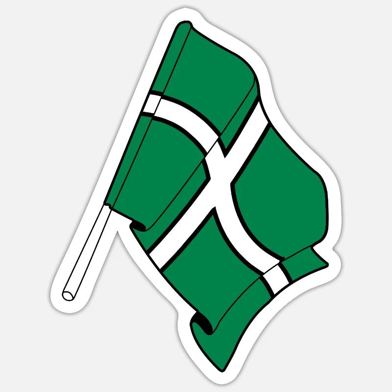 Drapeau du Devon Sticker taille S (10 x 10 cm)