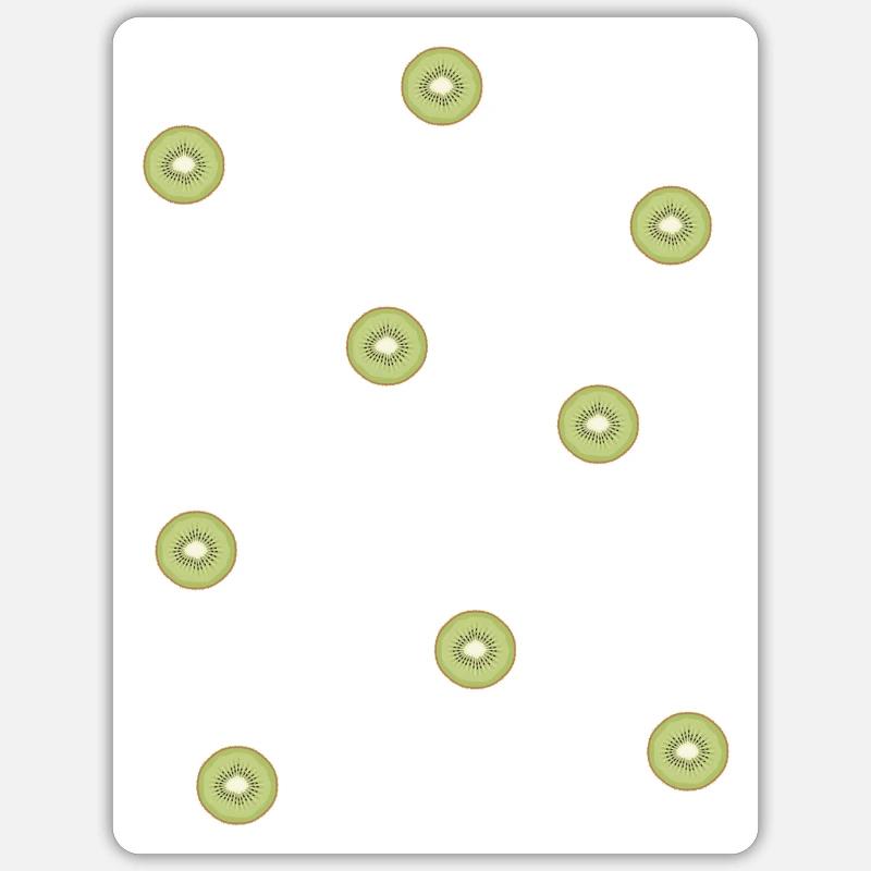 Kiwis - Sticker taille S (10 x 10 cm) - blanc mat