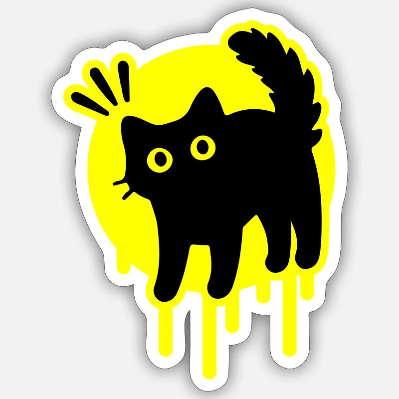Kater Katze Sticker Größe S (10 x 10 cm)