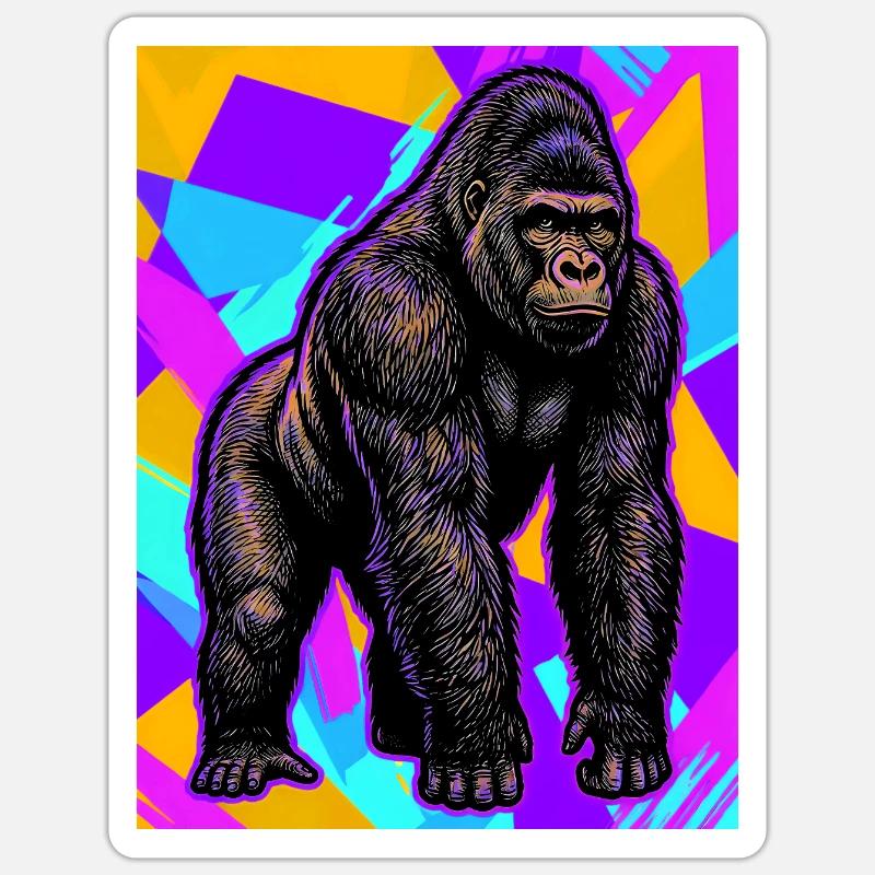 gorilla Sticker size S (10 x 10 cm)