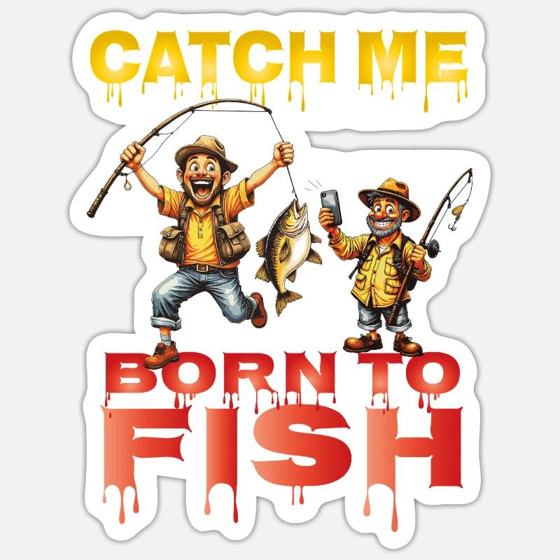 Catch_me_ - Sticker taille S (10 x 10 cm) - blanc mat