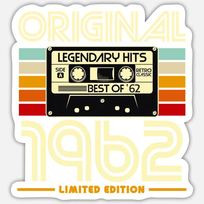 Original 1962 Edition Limitée - Sticker taille S (10 x 10 cm) - blanc mat